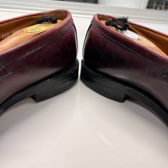 Allen Edmonds Wingham Tassel Loafers 10B Burgundy Oxblood Leather USA main image 13